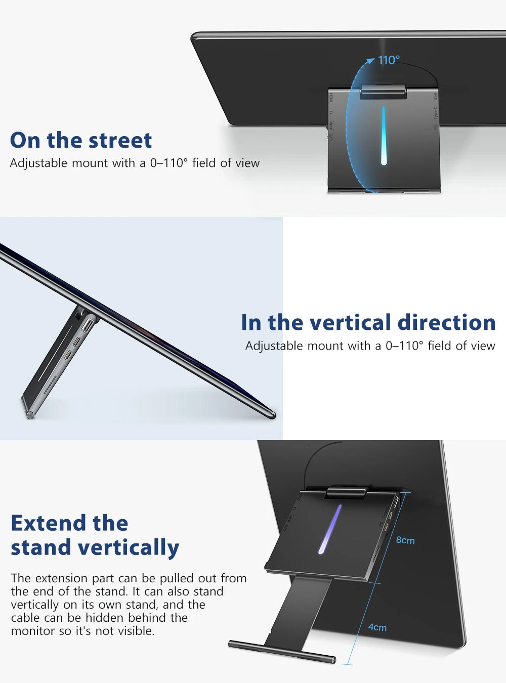 New UPERFECT y Portable Monitor With FHD 1080P Touch Screen Second Display For Laptop PC XBOX PS4 Samgsung DEX HUAWEI USB 3.1