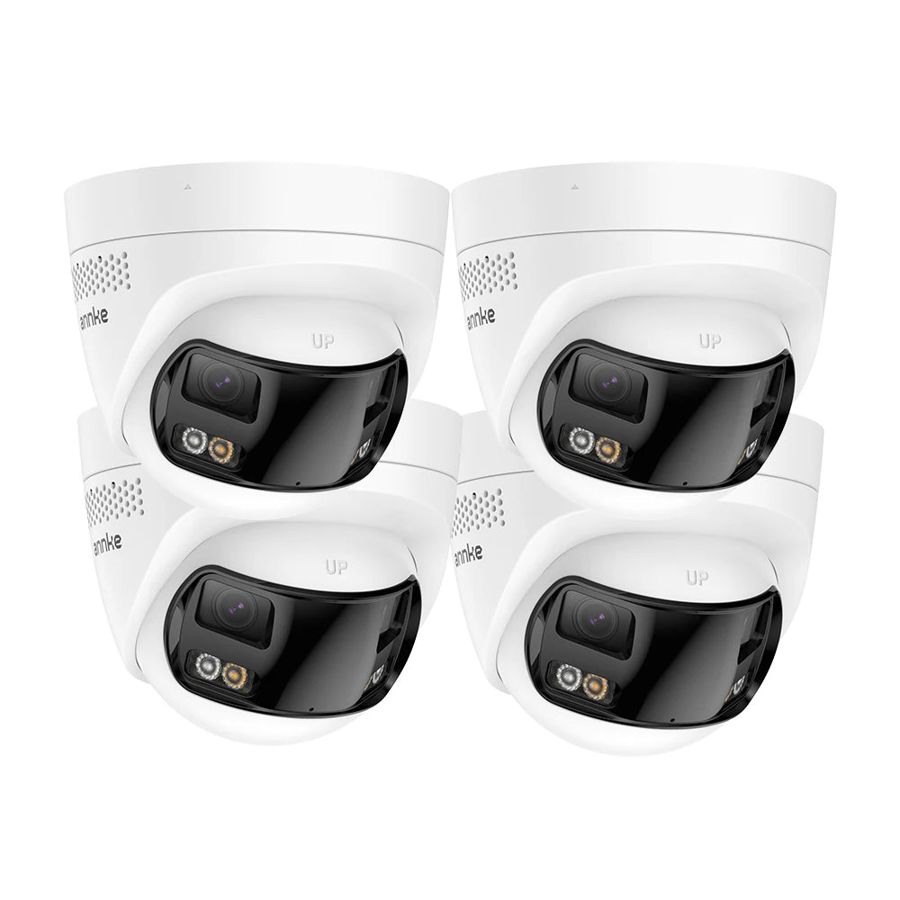 ANNKE Smart Home 180° 8MP DUO POE Dual Lens Wide View Outdoor Video POE Camera,4K AI Human Detect,8MP Security CCTV Camera