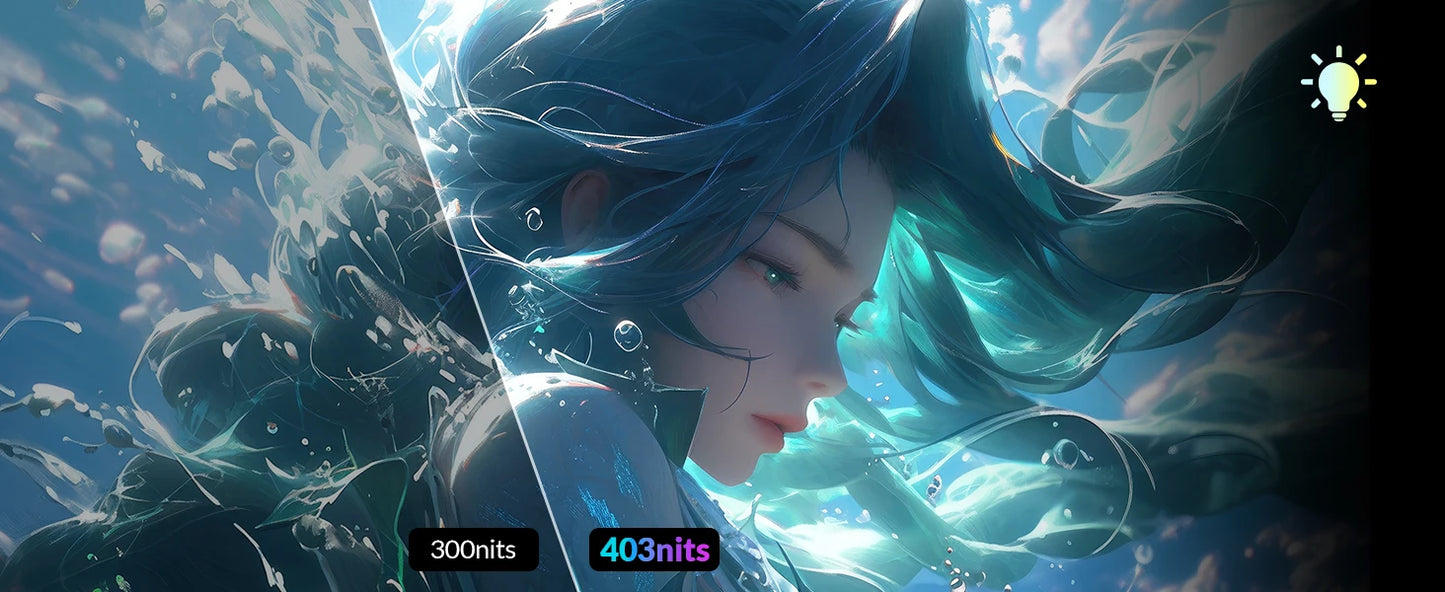 UPERFECT 16" 2K Portable Monitor 2560*1600 16:10 100%sRGB 500Cd/m² 120Hz Gaming Display For Xbox PS5 Switch Laptop Mac Phone