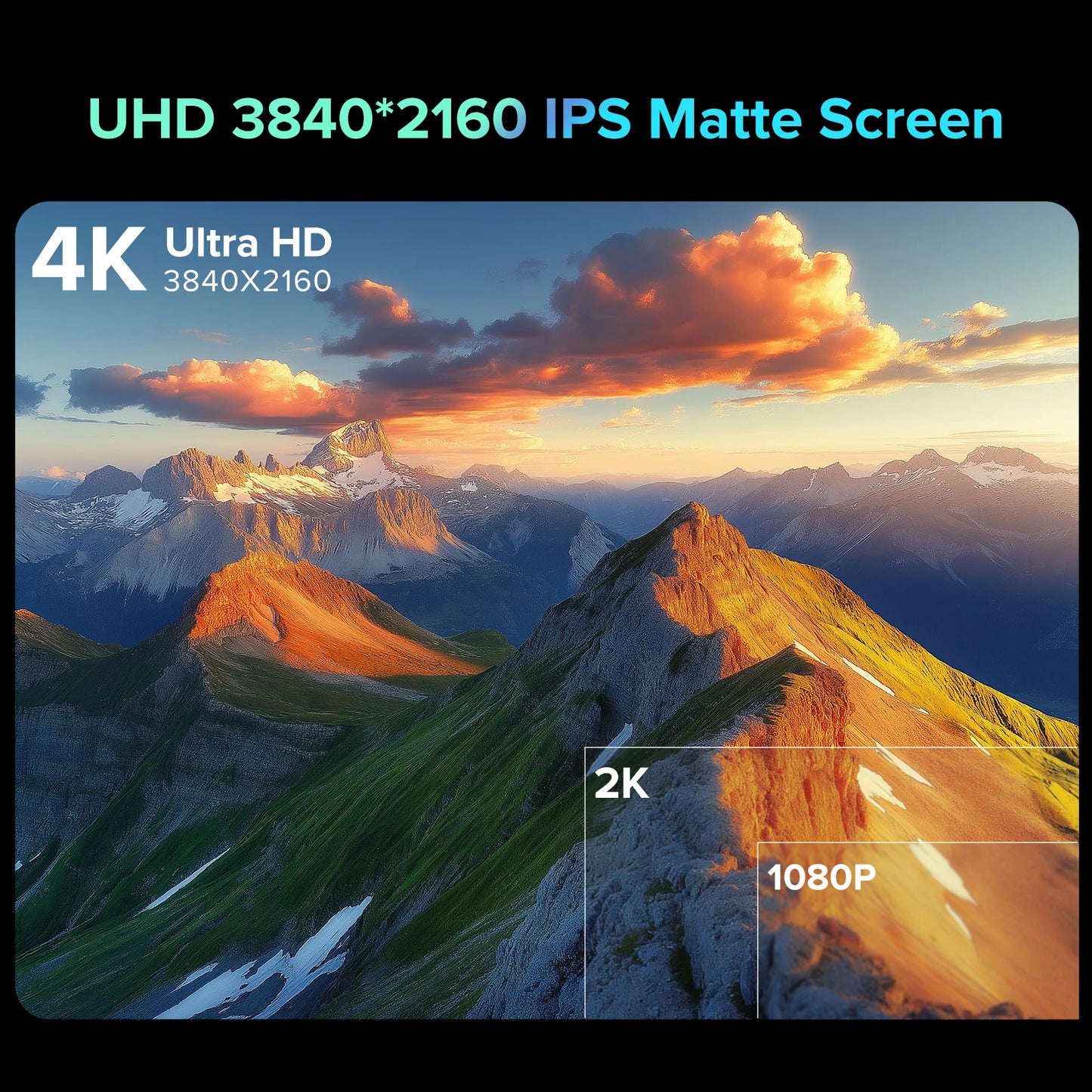 UPERFECT 4K Portable Monitor 18.4" 3840 x 2160 UHD USB-C HDMI FreeSync HDR External Computer Display with Speakers Cover VESA