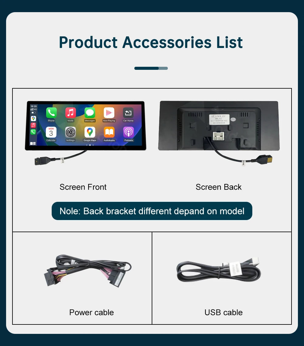 12.3 Wireless CarPlay Linux System Multimedia Display For BMW Series 3 4 F30 F31 F32 F33 F34 F36 2012-2018 Android Auto Airplay