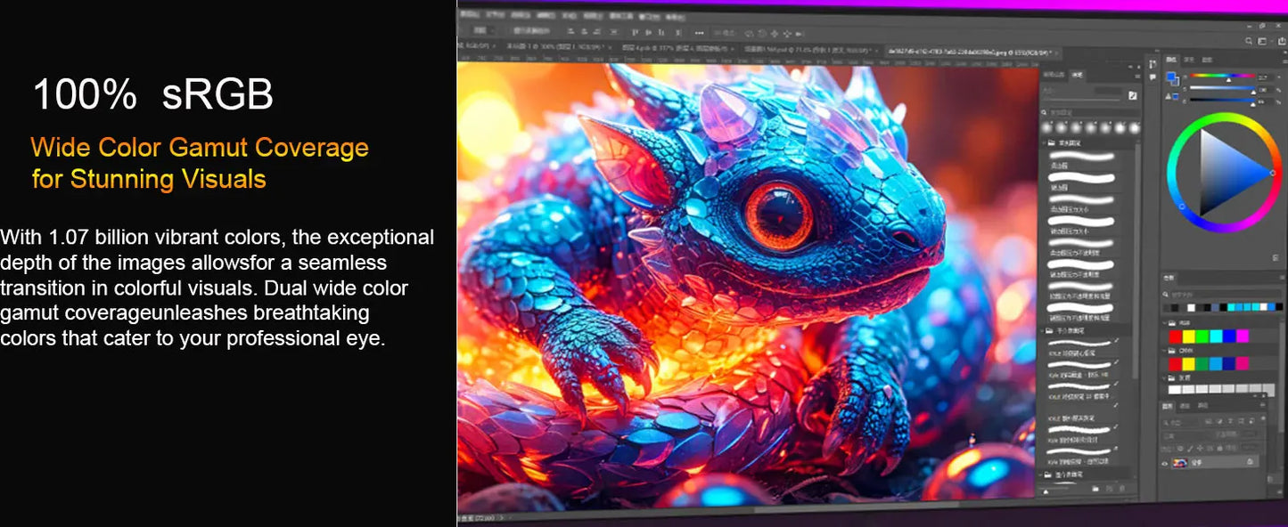 UPERFECT 16" 2K Portable Monitor 2560*1600 16:10 100%sRGB 500Cd/m² 120Hz Gaming Display For Xbox PS5 Switch Laptop Mac Phone