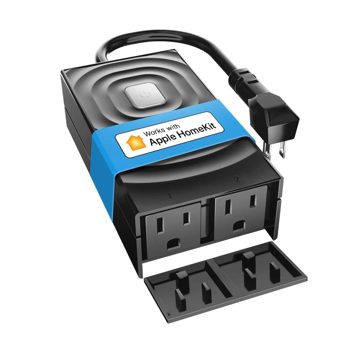 Meross HomeKit US Outdoor Smart Plug Wi-Fi Outlet with 2 Grounded Sockets IP 44 Waterproof Support Alexa Google Home SmartThings