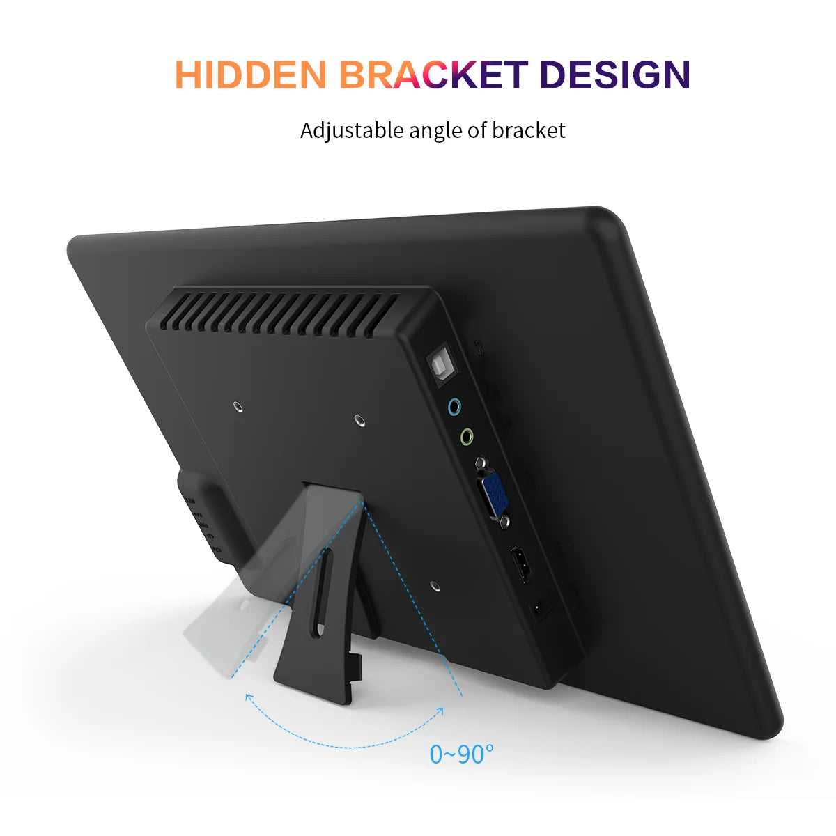 Big Save USA Stock Touchscreen Monitor 13.3“ 60Hz 1920x1080 Gaming LCD Screen HDMI Speaker for Xbox VESA 75*75mm for PC