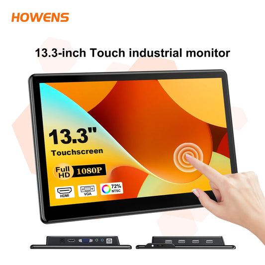 Big Save USA Stock Touchscreen Monitor 13.3“ 60Hz 1920x1080 Gaming LCD Screen HDMI Speaker for Xbox VESA 75*75mm for PC