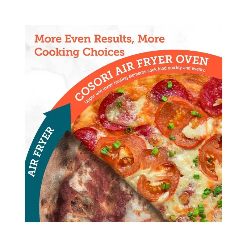 Smart 12-in-1 Air Fryer Toaster Oven Combo, Airfryer Convection Oven Countertop, Bake, Roast, Reheat, Broiler, Dehydrate