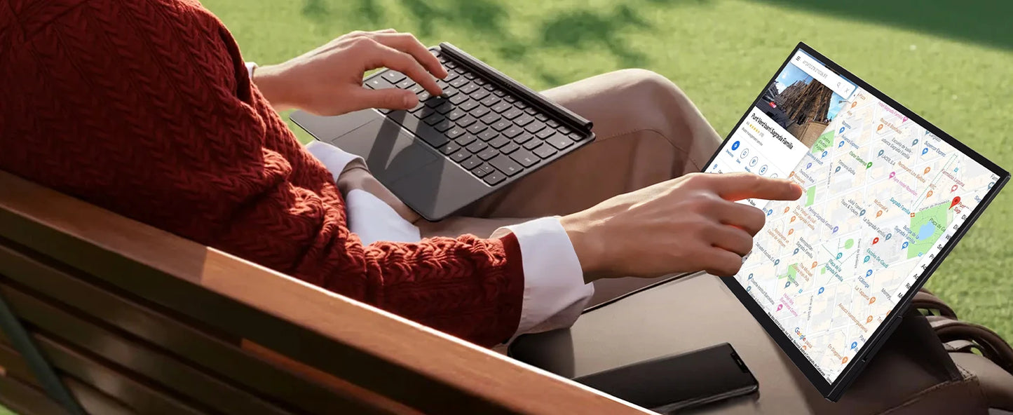 UPERFECT 18.5" Touchscreen Smart Portable Monitor with Metal Frame FreeSync 100%sRGB HDR 120Hz Gaming Screen Extender for Laptop