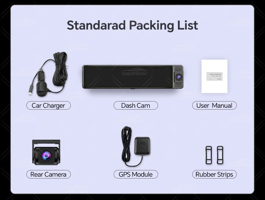 11.26 Inch 3 Camera 4K+1080P+1080P Video Recording Wifi Rearview Mirror Car DVRs Touch Screen Infrared Night Vision Car Dash Cam