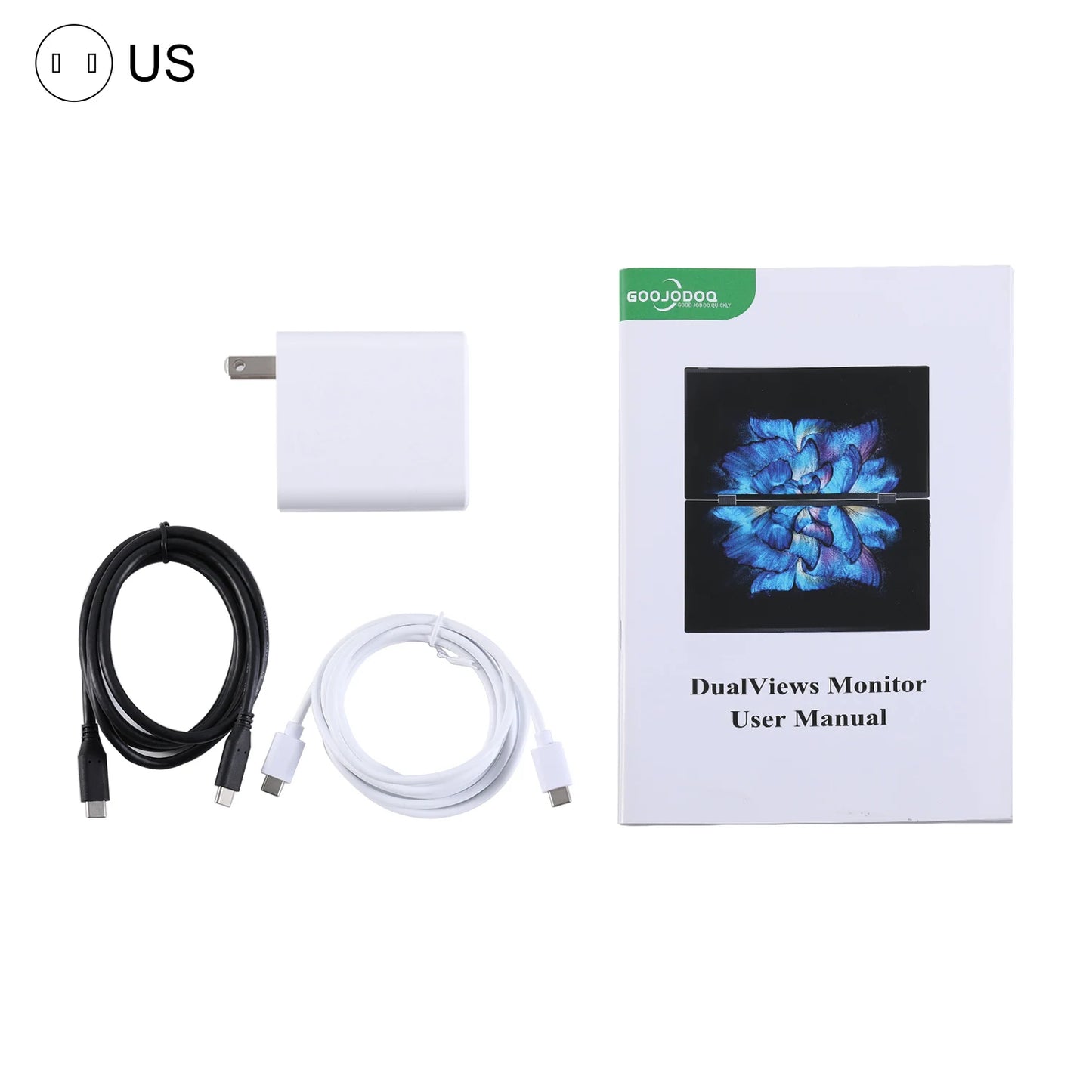 15.6 Inch Portable Monitor Dual Screen 1080P IPS External Second Screen for Mac Laptop PC Switch2 Xbox PS4/5 Xbox Ship From US