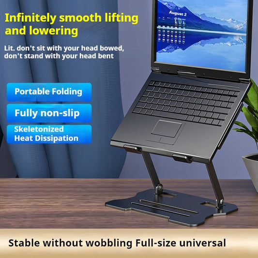 Laptop Tablet HolderAdjustable Foldable Bracket Laptop Tablet Stand Universal Portable Notebook Stand Cooling Support Anti Slip