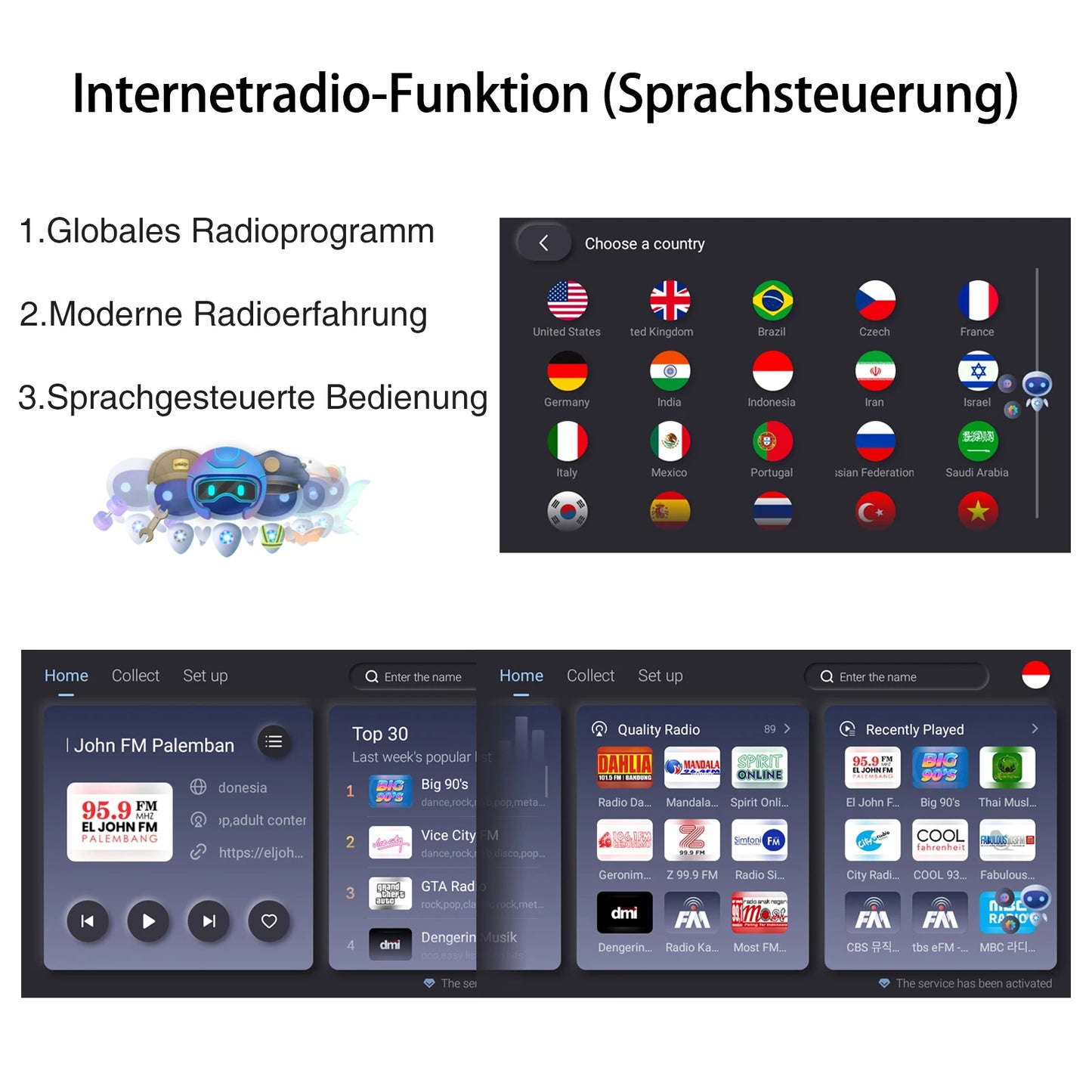 ESSGOO 7"/9"/10“ 2 DIN Android 14 4+64G Car Stereo Carplay Android Auto GPS Navi Bluetooth FM RDS Radio WIFI Touchscreen ChatGPT