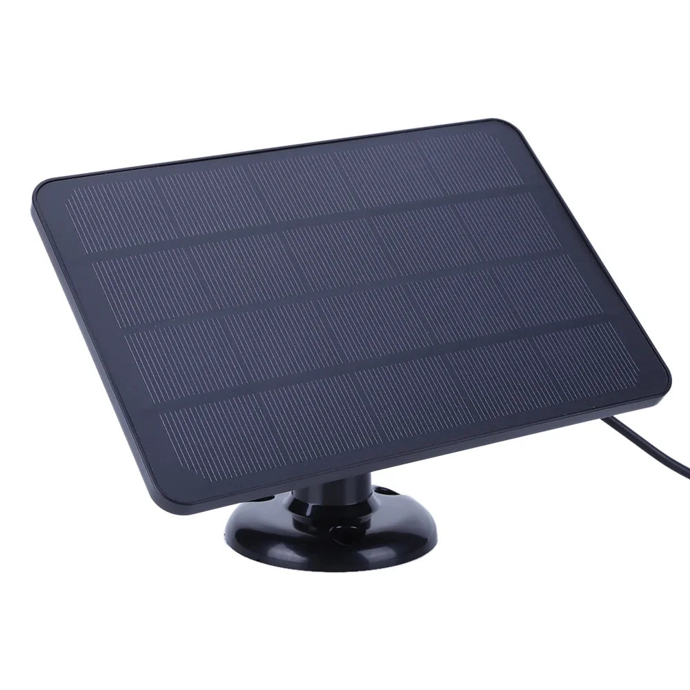4W 5V Solar Panel Kit Waterproof Adjustable Wall Mount Bracket with 9.8FT Charging Cable for Ring Stick Up&Spotlight Camera