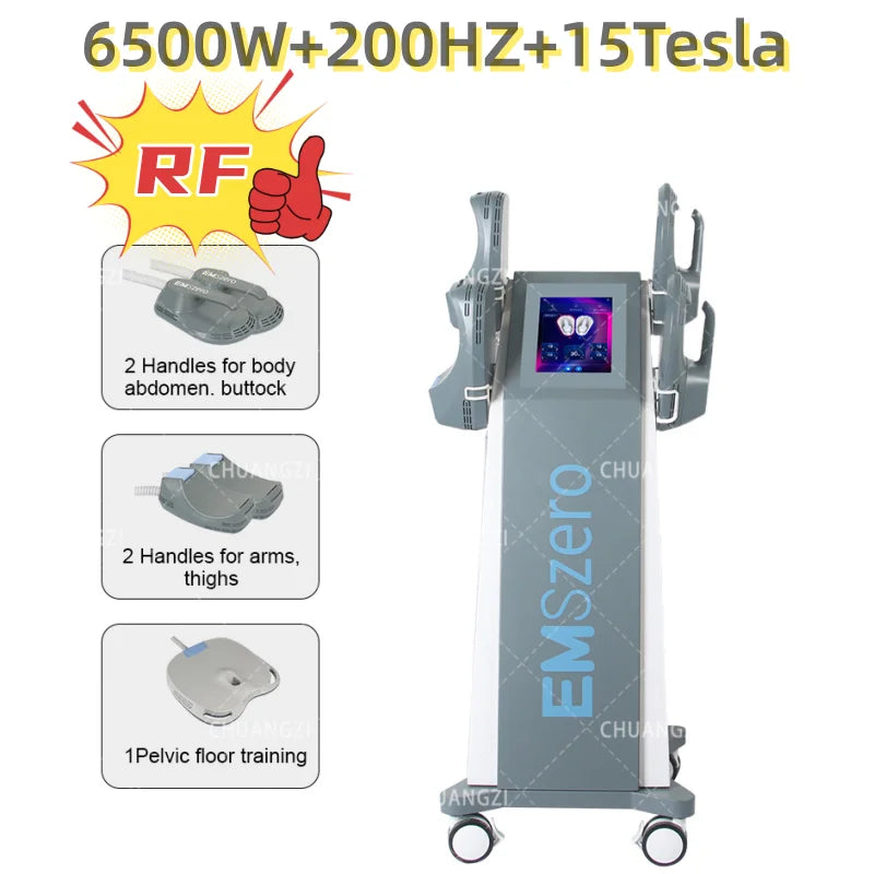 EMSzero Machine RF Professional 6500W 15Tesl-a EMS Carving Hi Emt Body Slimming Muscle Stimulation Carving EMSZERO NEO 5 Handles