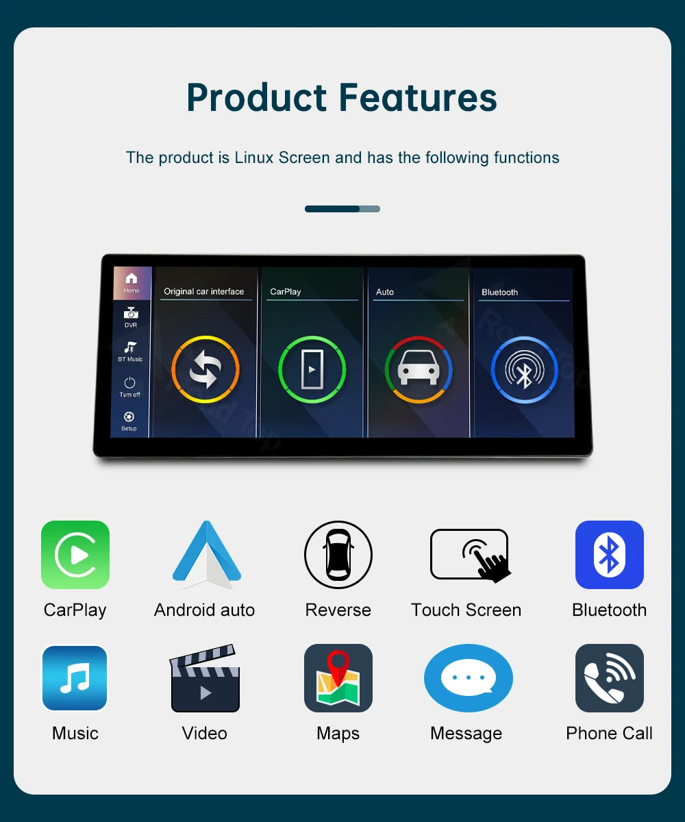 12.3 Wireless CarPlay Linux System Multimedia Display For BMW Series 3 4 F30 F31 F32 F33 F34 F36 2012-2018 Android Auto Airplay