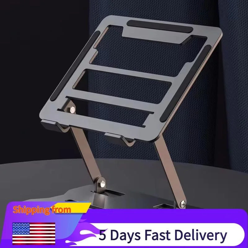 Adjustable Laptop Tablet Stand Holder Portable Anti Slip Stable Metal Bracket Universal Laptop Riser Notebook Stand for Macbook