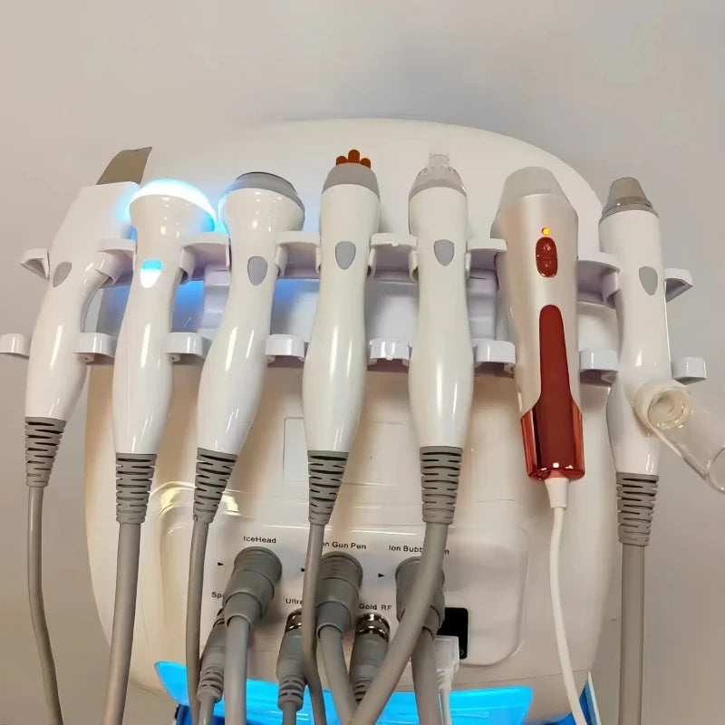 New 7 In 1 Smart Ice Blue Hydra oxyge Dermabrasion Facial Mahcine Skin Cleaning Skin Analyzer Dermabrasion Facial Aquafacial