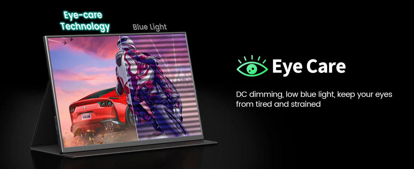 Amoudo 14.5 Inch 3840*2400P 60Hz Portable Monitor Laptop Computer Screen Dual USB C HDMI Second Screen for PS4/5 Xbox Switch PC