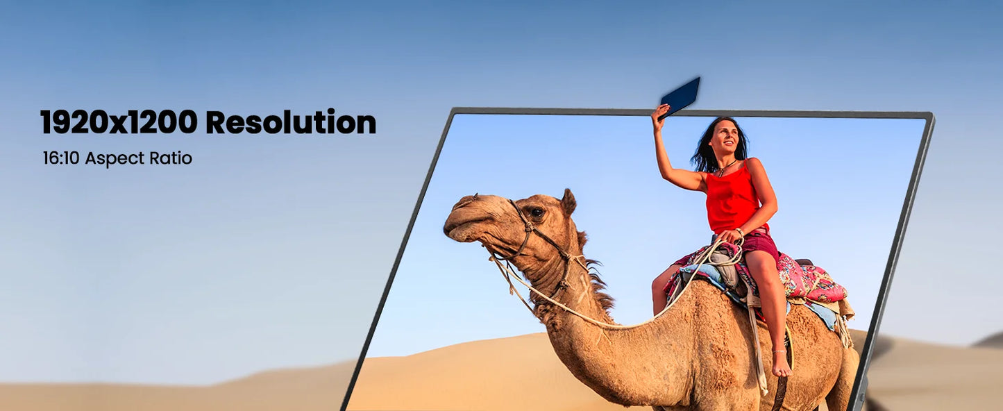 UPERFECT 18.5" TouchScreen Portable Monitor 120Hz 1MS Gaming Display 400Nits With FreeSync HDR VESA For Laptop Phone Xbox PS4/5