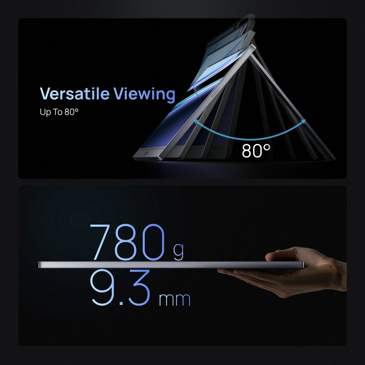 【Monitor+Bag】ARZOPA 16.1 inches Grey Portable Monitor,144 hz,100%s RGB,1080P FHD External Second Screen IPS Screen,Z1FC Grey