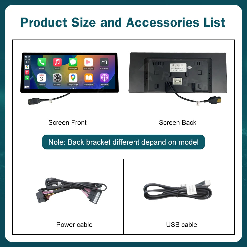 12.3 Wireless CarPlay Linux System Multimedia Display For BMW Series 3 4 F30 F31 F32 F33 F34 F36 2012-2018 Android Auto Airplay