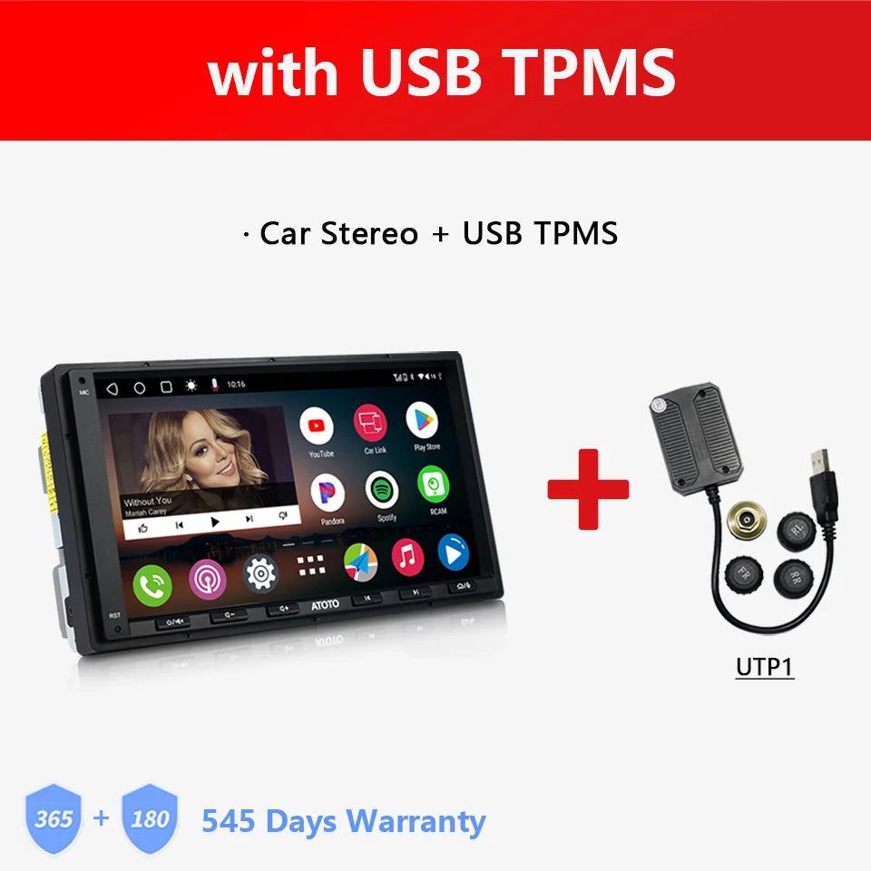 ATOTO Universal 7 inch Android Car Stereo Double 2 Din Multimedia Player Carplay Screen Android Auto 2Din Bluetooth Radio A6