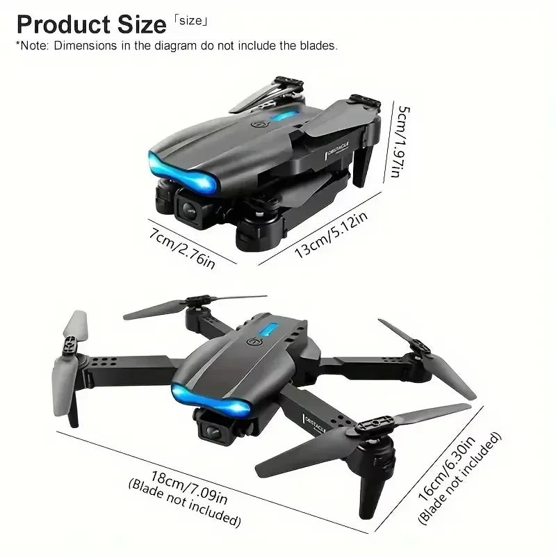E99/E88 4K Professional RC Drone Wide HD Camera WIFI FPV Real Time Transmission One Key Start Ideal Gift Toy for Adults and Kids