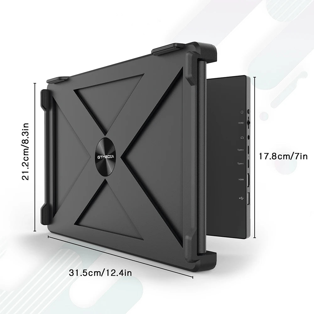 GTMEDIA 11.6in Portable Monitor Laptop Dual Screen Display 1920*1080 FHD IPS Extender Screen 1-5 Days Delivery From US Warehouse