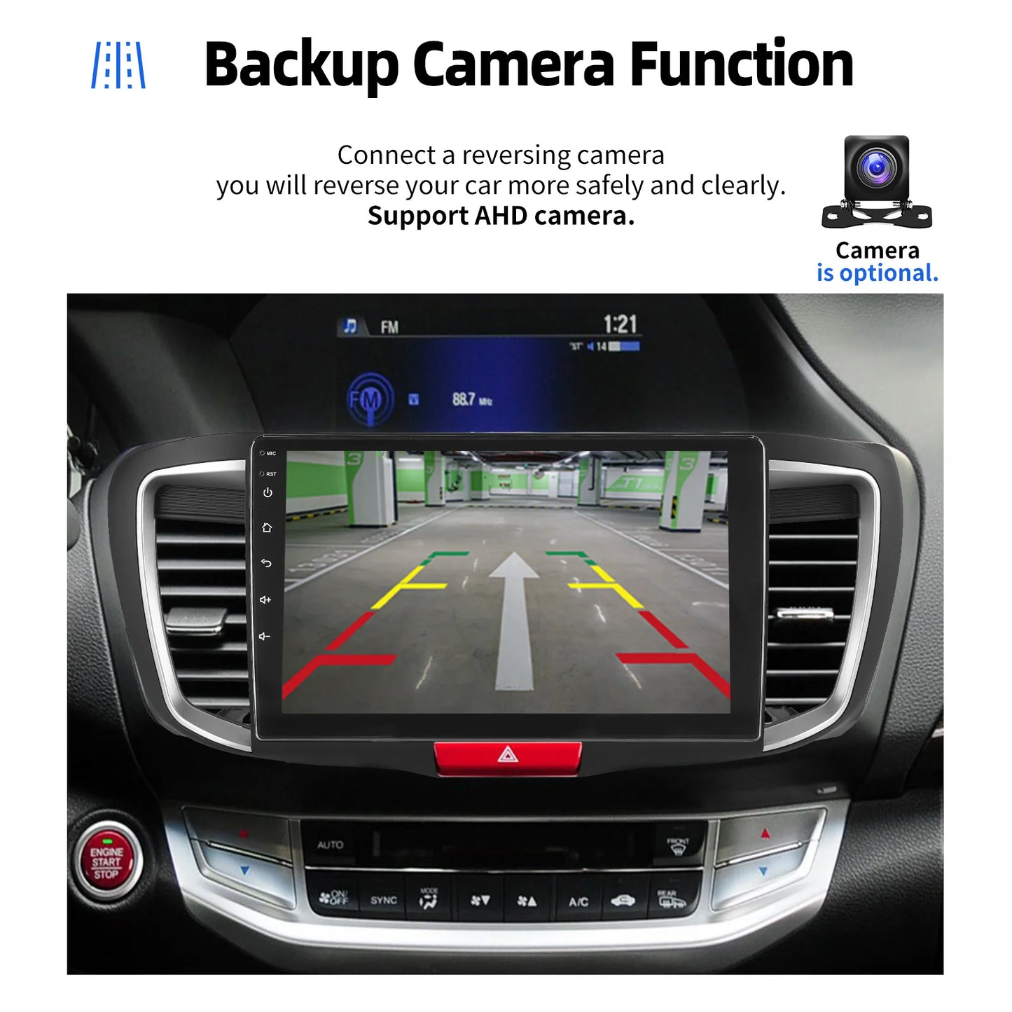 2+32G Apple Carplay For Honda Accord 2014-2017 Android 14 10" Car Stereo GPS Navigation Bluetooth FM/RDS Radio IPS Touch Screen