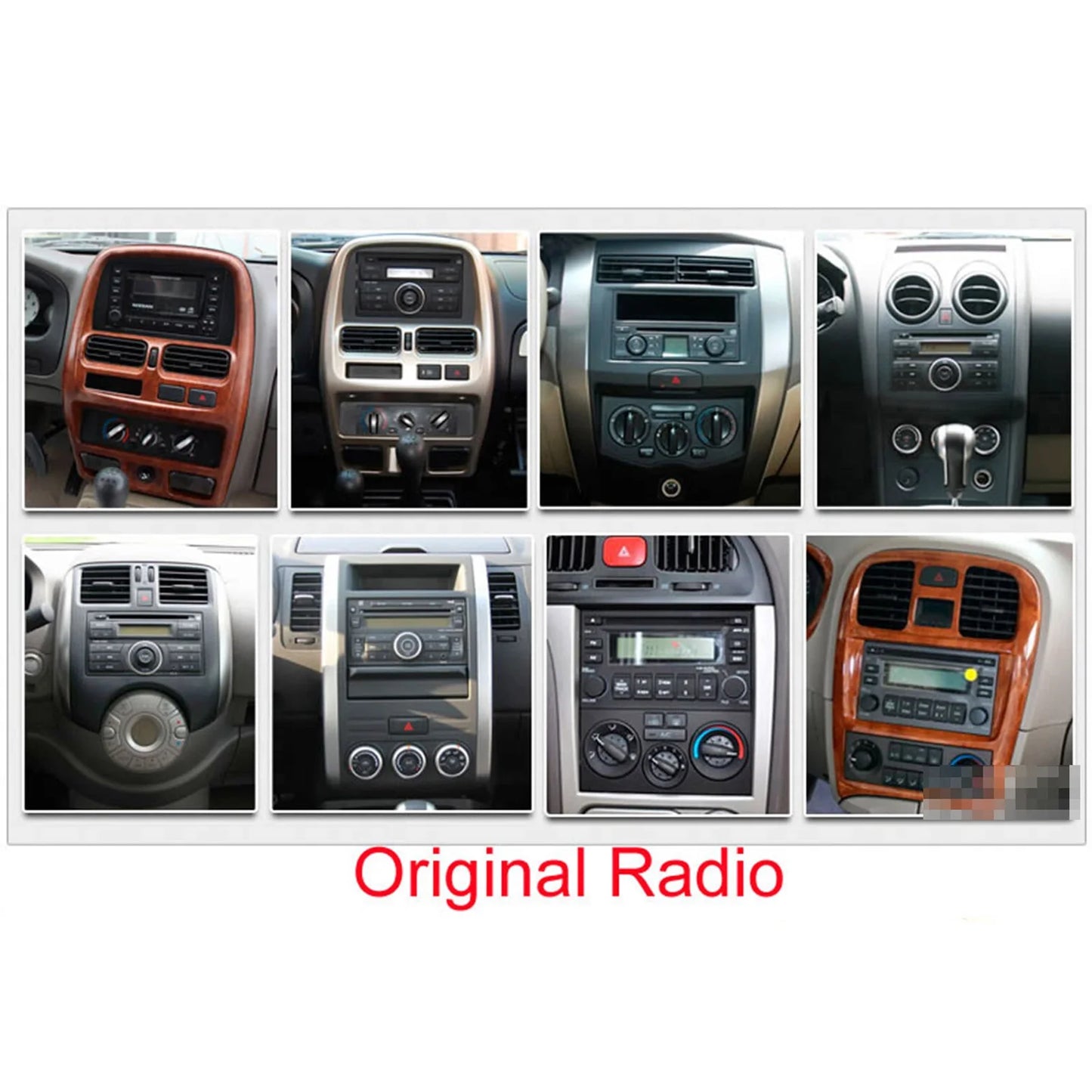 7" Double 2 DIN Android 14 CarPlay Car Stereo Multimedia Video Player GPS Navigation Wifi FM/RDS Bluetooth Multimedia Fit Nissan