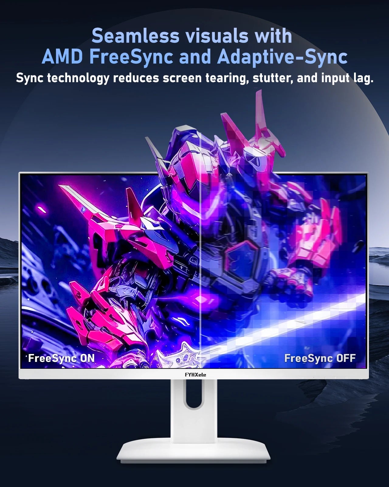 FYHXele 27 inch 180Hz IPS Gaming Monitor 1Ms Fast Response Speed 1920 * 1080 HDMI DP Ultrawide PC Support Vesa Wall Mount