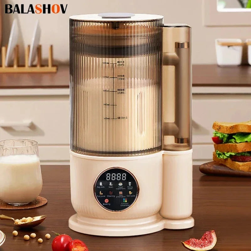 Electric Soy Milk Machine 1500ML Mixer Machine Automatic Intelligent Food Blender Fruit Juicer Wall Breaking Rice Paste Maker
