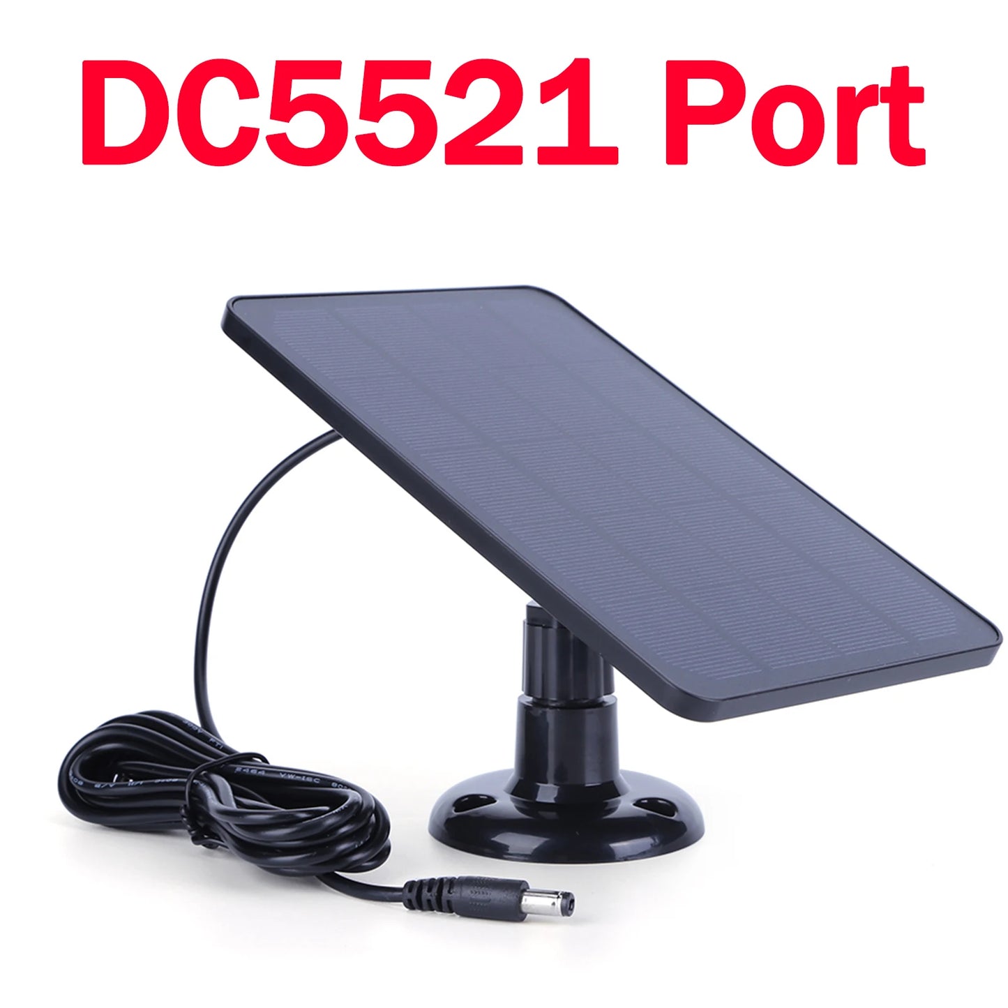 10W 5V Solar Panel Micro USB+Type-C 2in1 Outdoor Solar Cells Charger Solar Panels for Security Camera/Small Home Light System