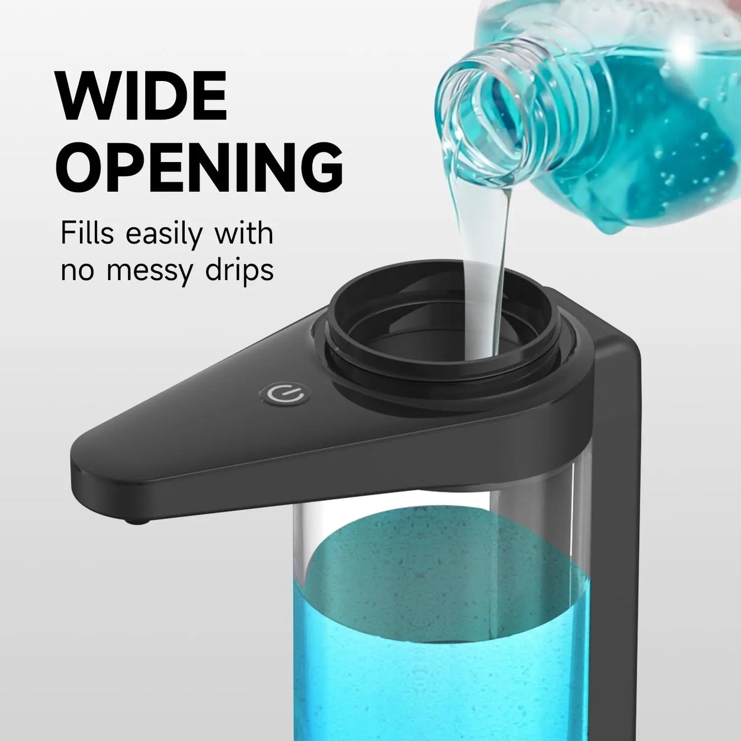 AIKE Automatic Liquid Soap Dispenser For Hands Washing Kitchen Liquid Soap Dispenser Chargeable USB Smart Dispenser For Soap