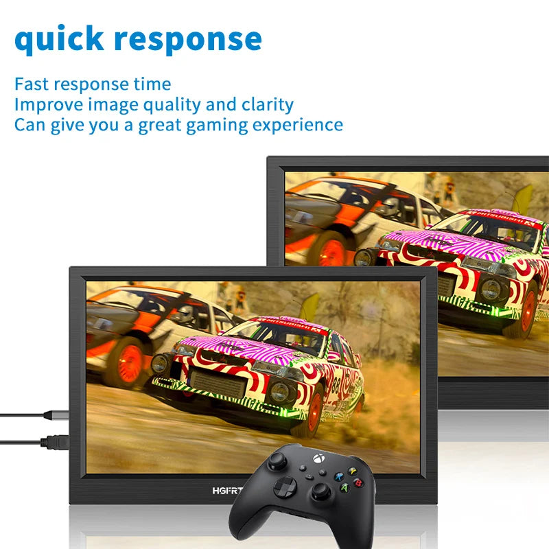 HGFRTEE 11.6inch Portable Monitor Gaming Extended Monitor HDMI-Compatible Laptop second screen For Switch/PS4/Raspberry Pi