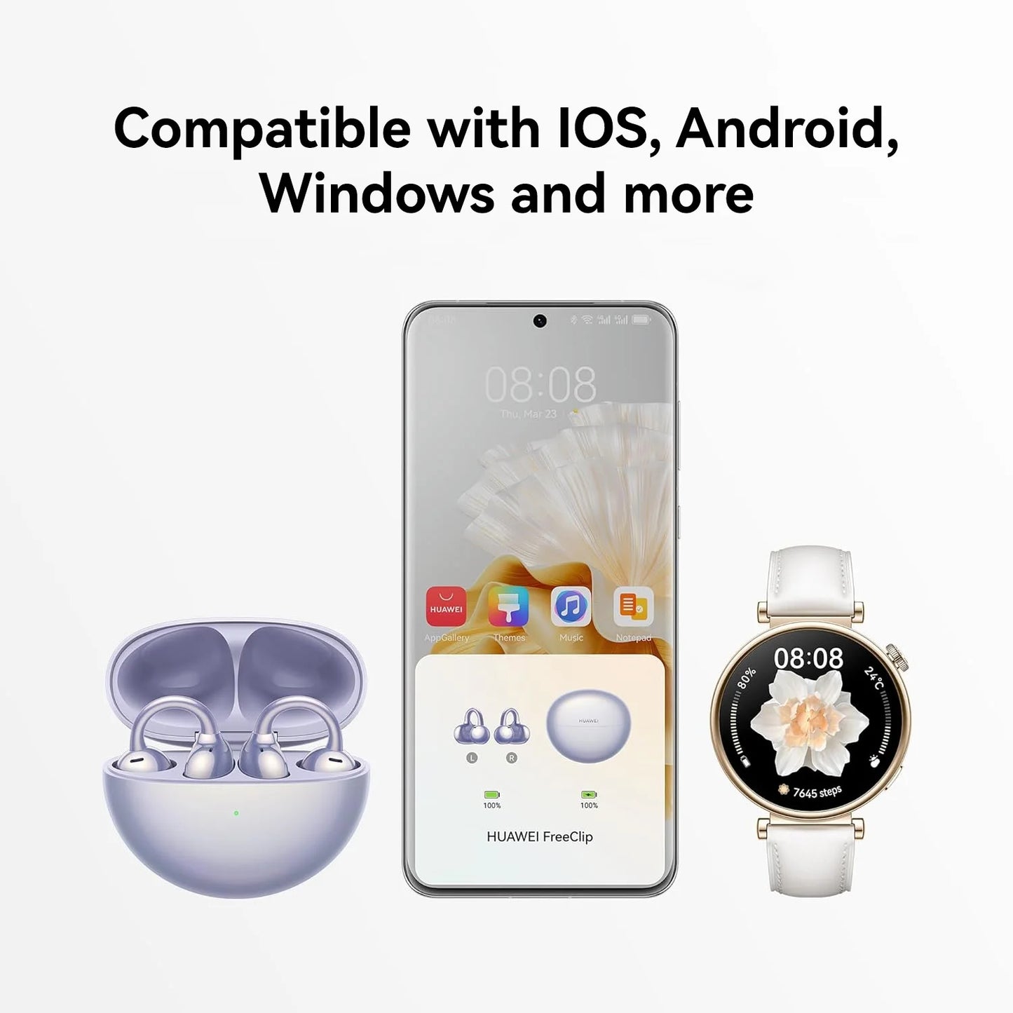 HUAWEI Freebuds Pro 4,headphone,Intelligent Dynamic ANC,compatible with iOS and Android,Dual-driver True Sound,Premium Sounds