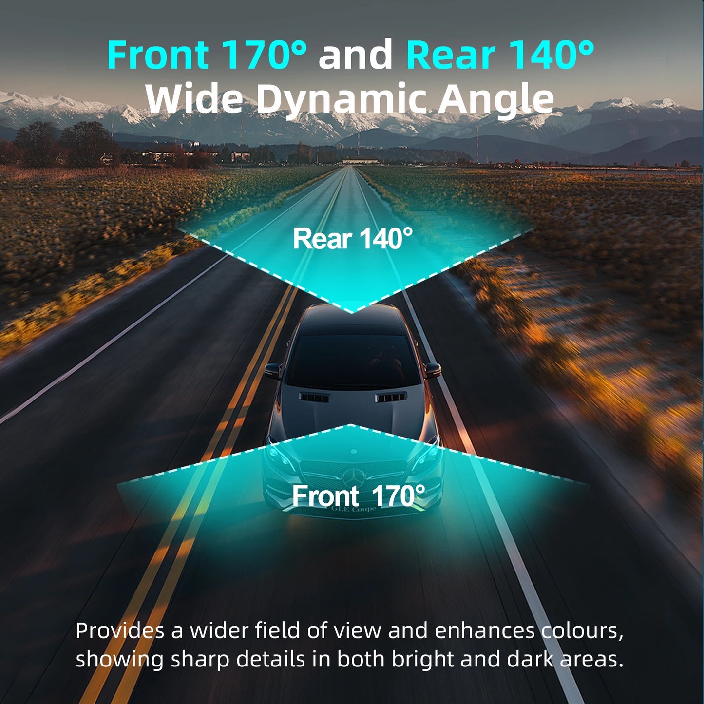 Aprilboy K8 WIFI Car Dash Cam 4K 2160P Car DVR Front and Rear Dual Lens Auto Car Camera with Night Vision G-Sensor 24H Monitor