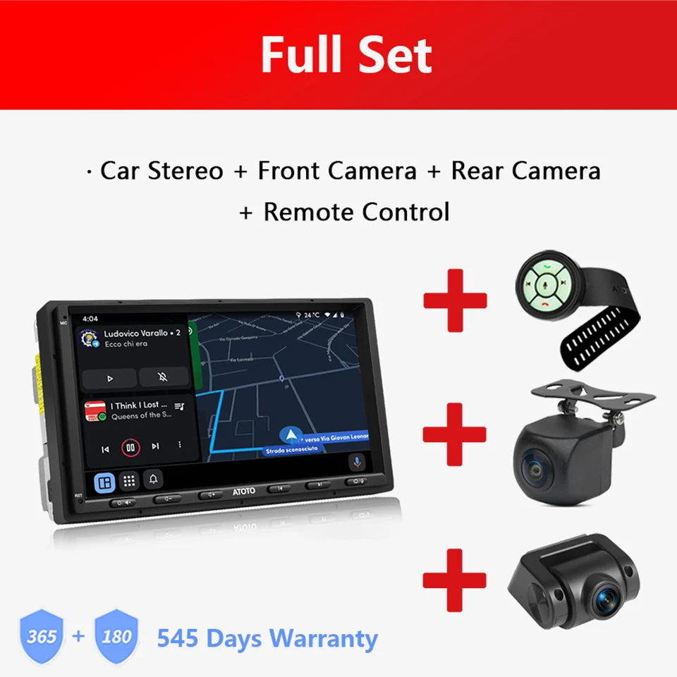 ATOTO 7 inch Double 2 Din Android Car Stereo 4G LTE WIFI GPS Bluetooth Wireless Android Auto CarPlay Screen Car Radio 2Din S8