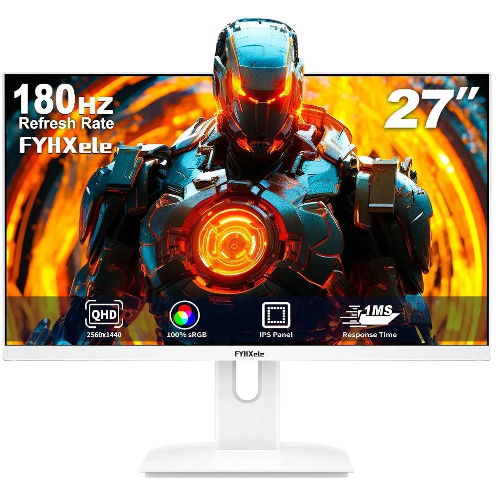 FYHXele 27 inch 180Hz IPS Gaming Monitor 1Ms Fast Response Speed 1920 * 1080 HDMI DP Ultrawide PC Support Vesa Wall Mount