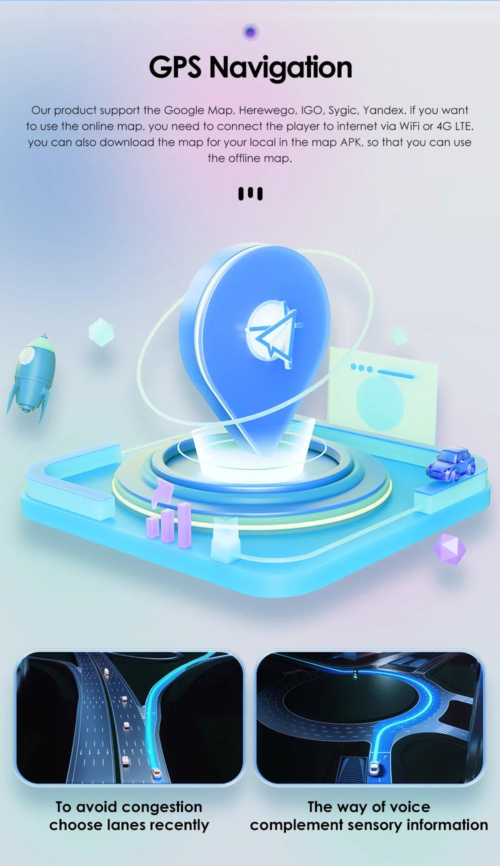 Latest Android 14 Octa Core 4G RAM 64G ROM DSP Universal Double 2 Din Car Radio Multimedia Player GPS Navigator Autoradio RDS FM