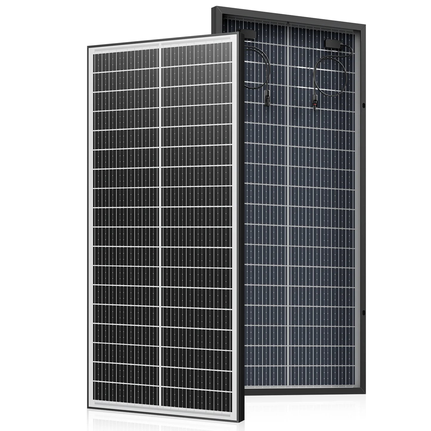 WERCHTAY 400W/200W/100W 12V Double Sided Solar Panels Monocrystalline 18BB Cells PV Power for Home Rooftop Camping