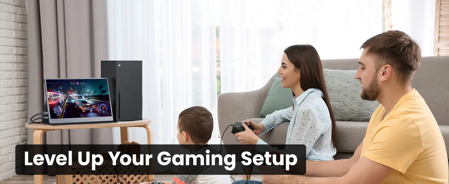 UPERFECT 16" 2K Portable Monitor 2560*1600 16:10 100%sRGB 500Cd/m² 120Hz Gaming Display For Xbox PS5 Switch Laptop Mac Phone