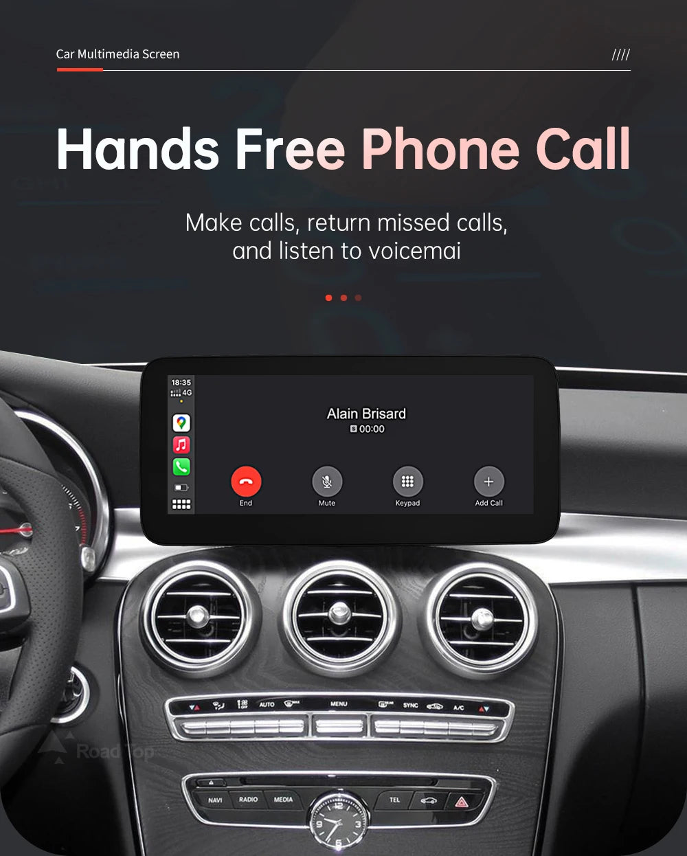 Linux Multimedia Screen Wireless CarPlay Android Auto for Mercedes-Benz W205 W176 GLC A C V Class W447 CLA GLA 2015-2018 NTG5.0