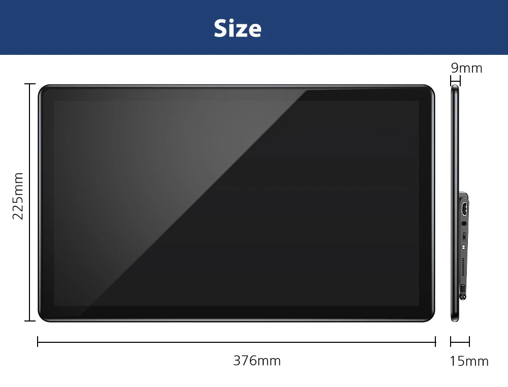 Uperfect Unify Y Touchscreen Portable Monitor 15.6" FHD 1080P IPS Screen with Adjust Kickstand 2000:1 USB C HDMI HDR Display