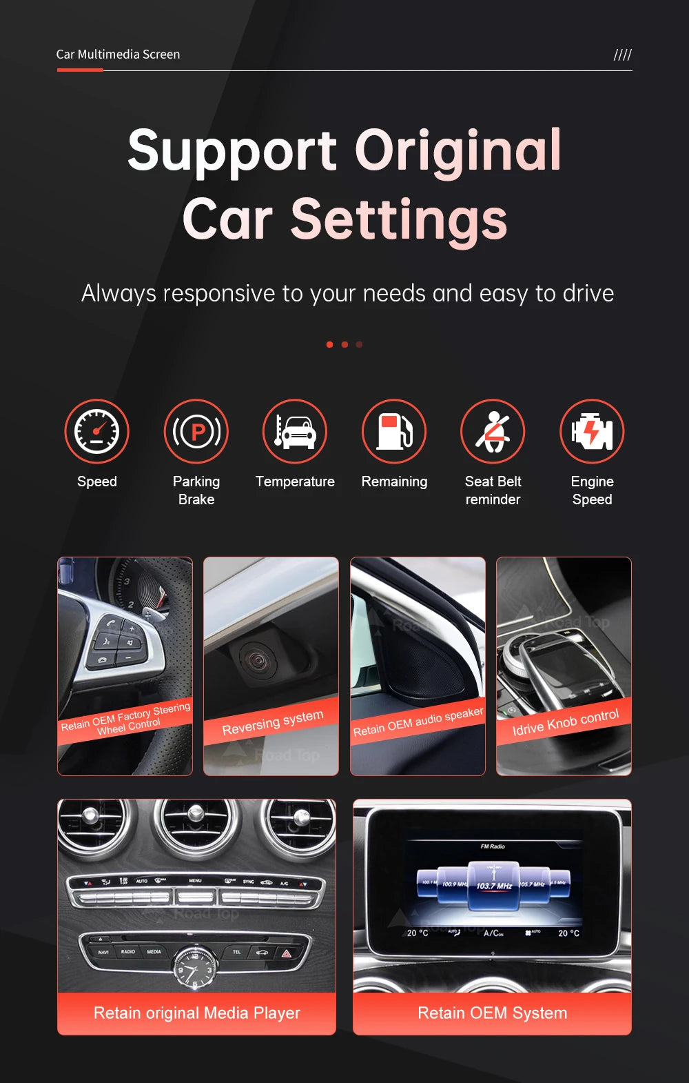 Linux Multimedia Screen Wireless CarPlay Android Auto for Mercedes-Benz W205 W176 GLC A C V Class W447 CLA GLA 2015-2018 NTG5.0