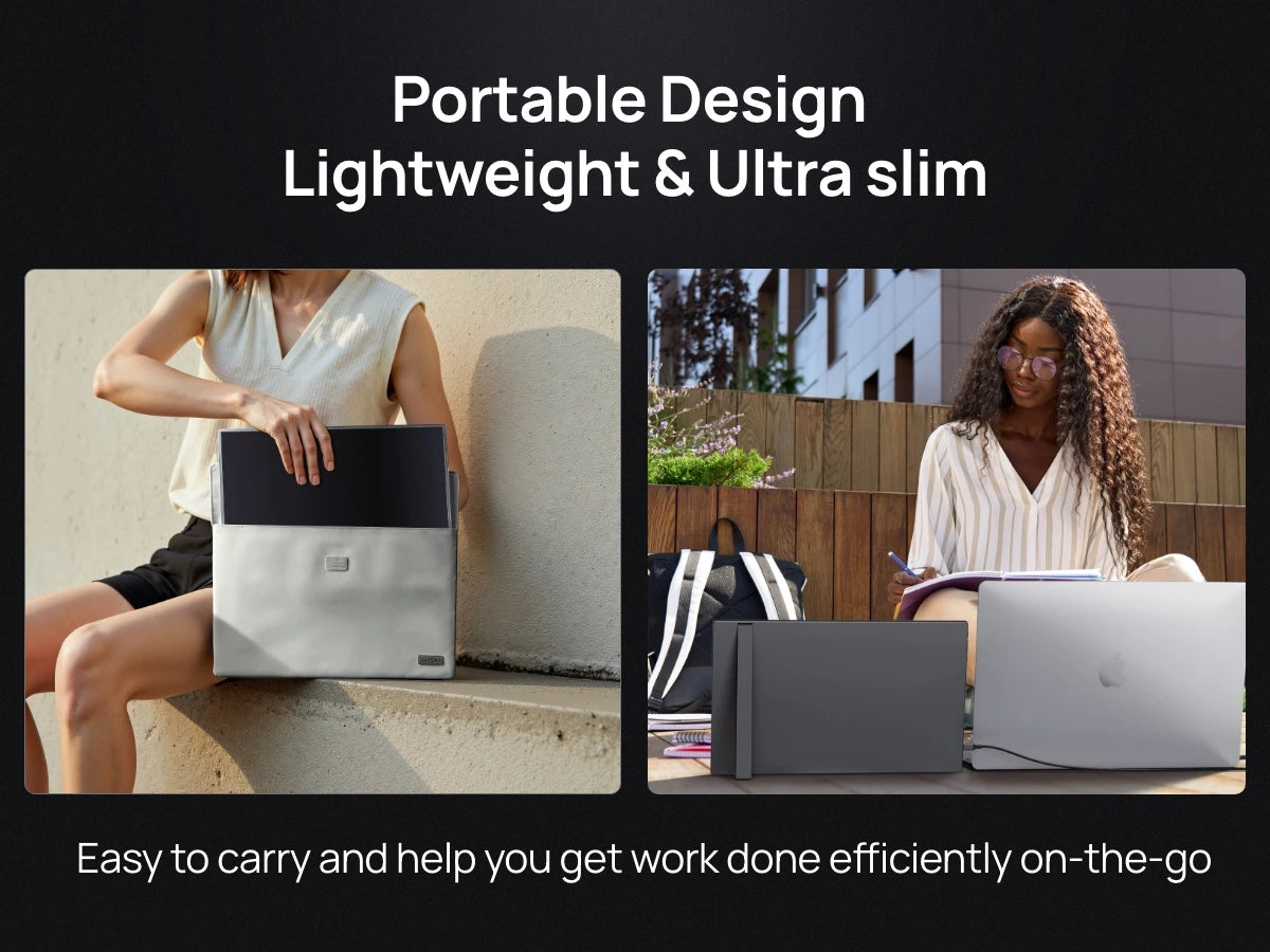 [New] ARZOPA 16.1'' 144Hz Portable Monitor,106% sRGB,1080P,with storage Bag,External Second Screen,Z1FC-Grey