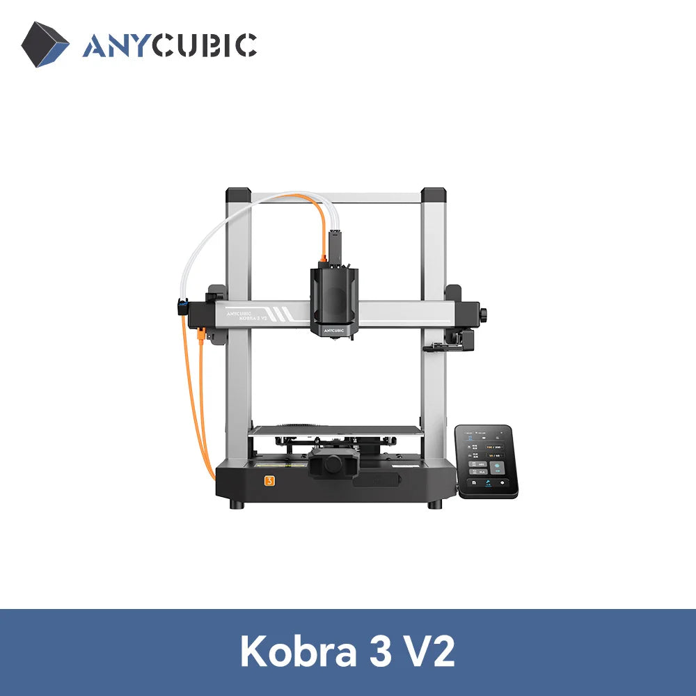 ANYCUBIC Kobra 3 V2 Combo AE Version 8 Colors 600mm/s Fast Printing 3D Printer ACE Pro Filament Drying APP Control 3D Printer