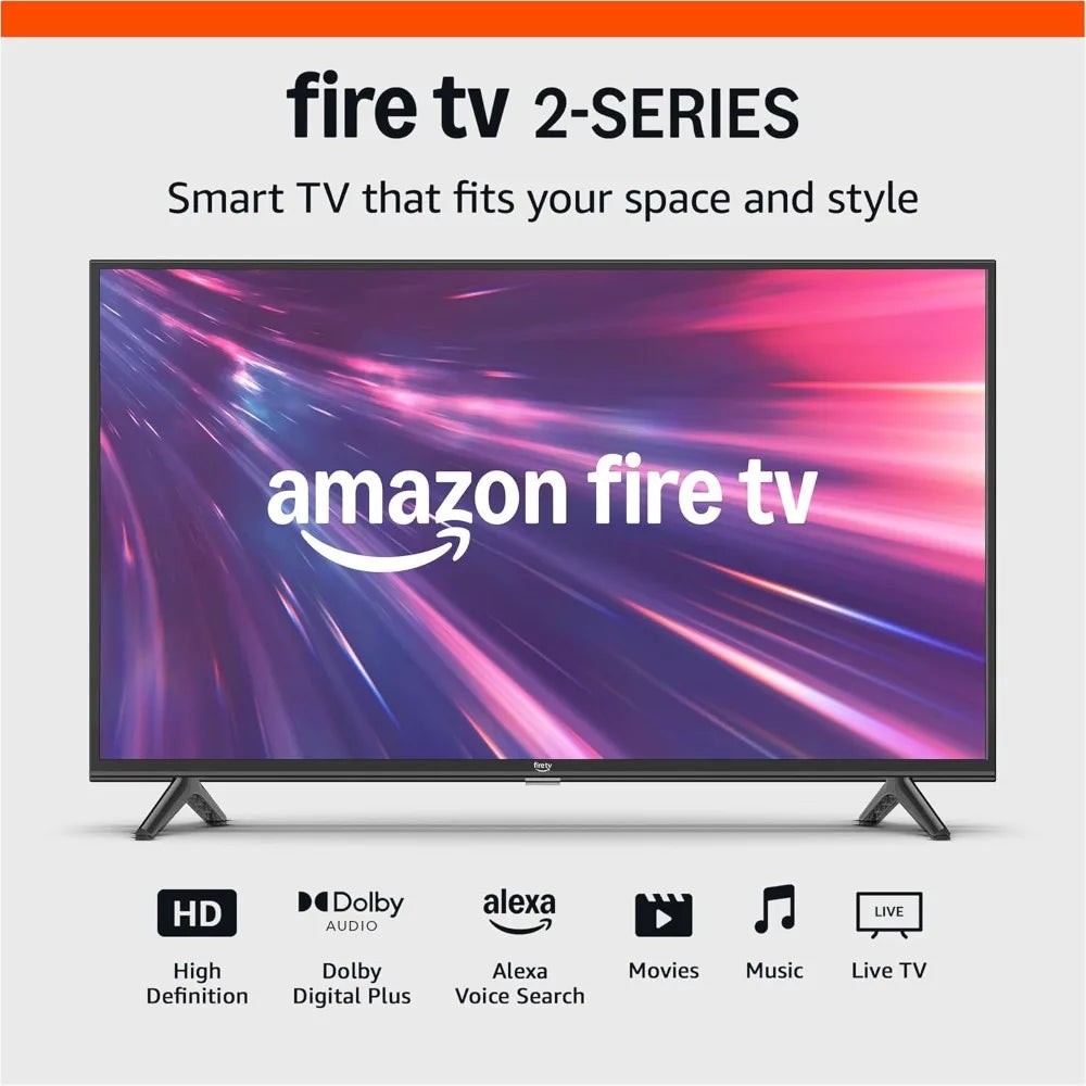 Amazon Fire TV 32" 2-Series (newest model), HD smart TV with Fire TV Alexa Voice Remote