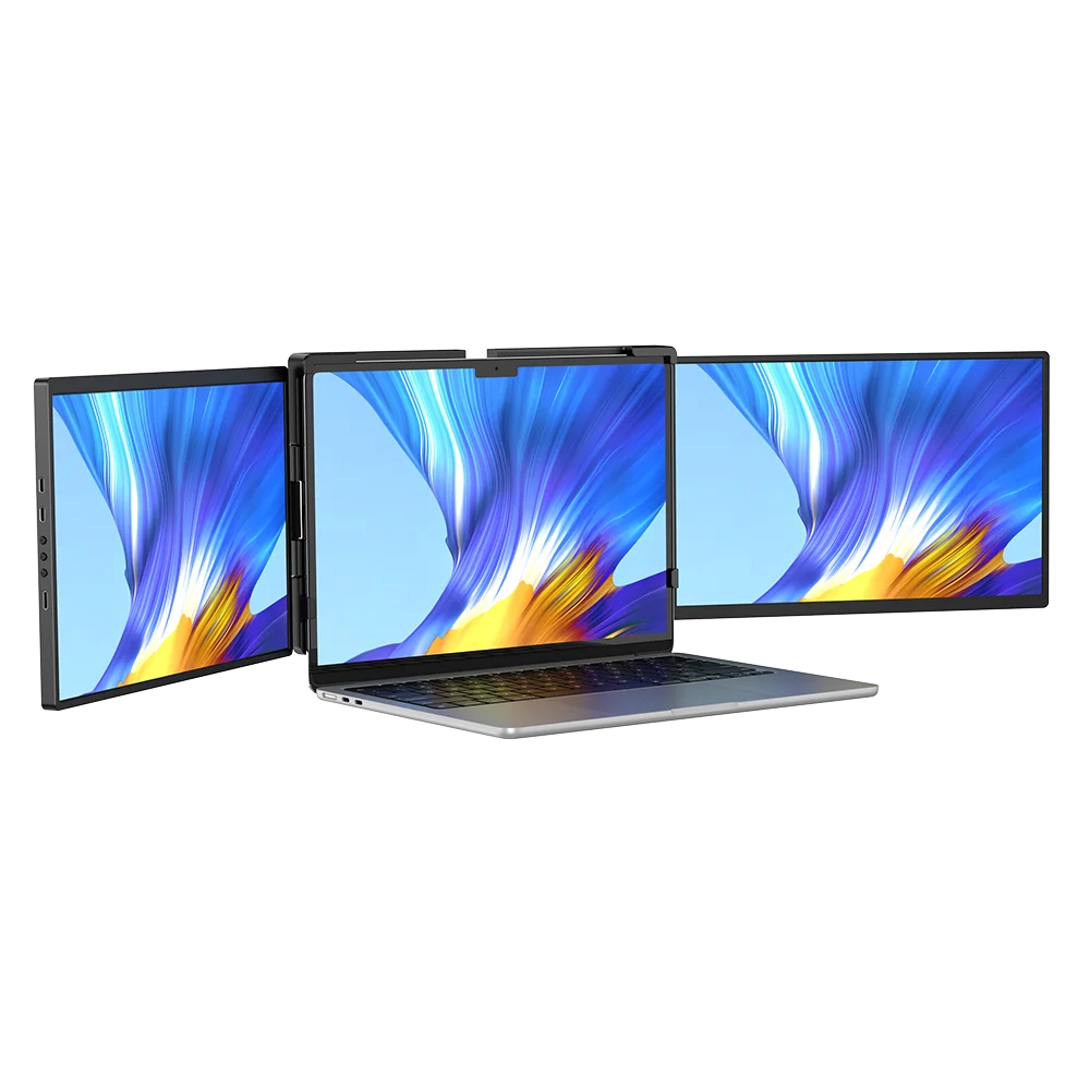 EVICIV Portable Monitor for Laptop 14 Inch 2K QHD Detachable Dual Triple Screen Extender Compatible Windows/Mac/Chrome Linux
