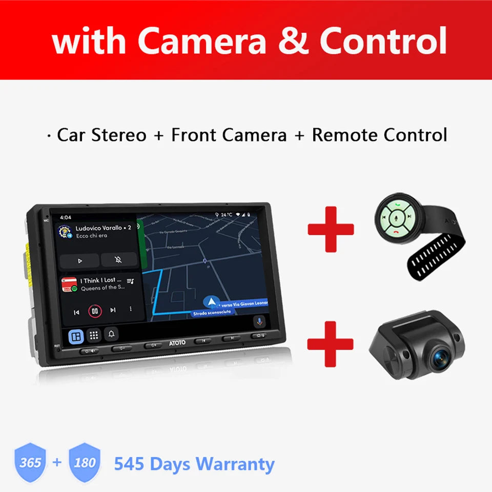 ATOTO 7 inch Double 2 Din Android Car Stereo 4G LTE WIFI GPS Bluetooth Wireless Android Auto CarPlay Screen Car Radio 2Din S8