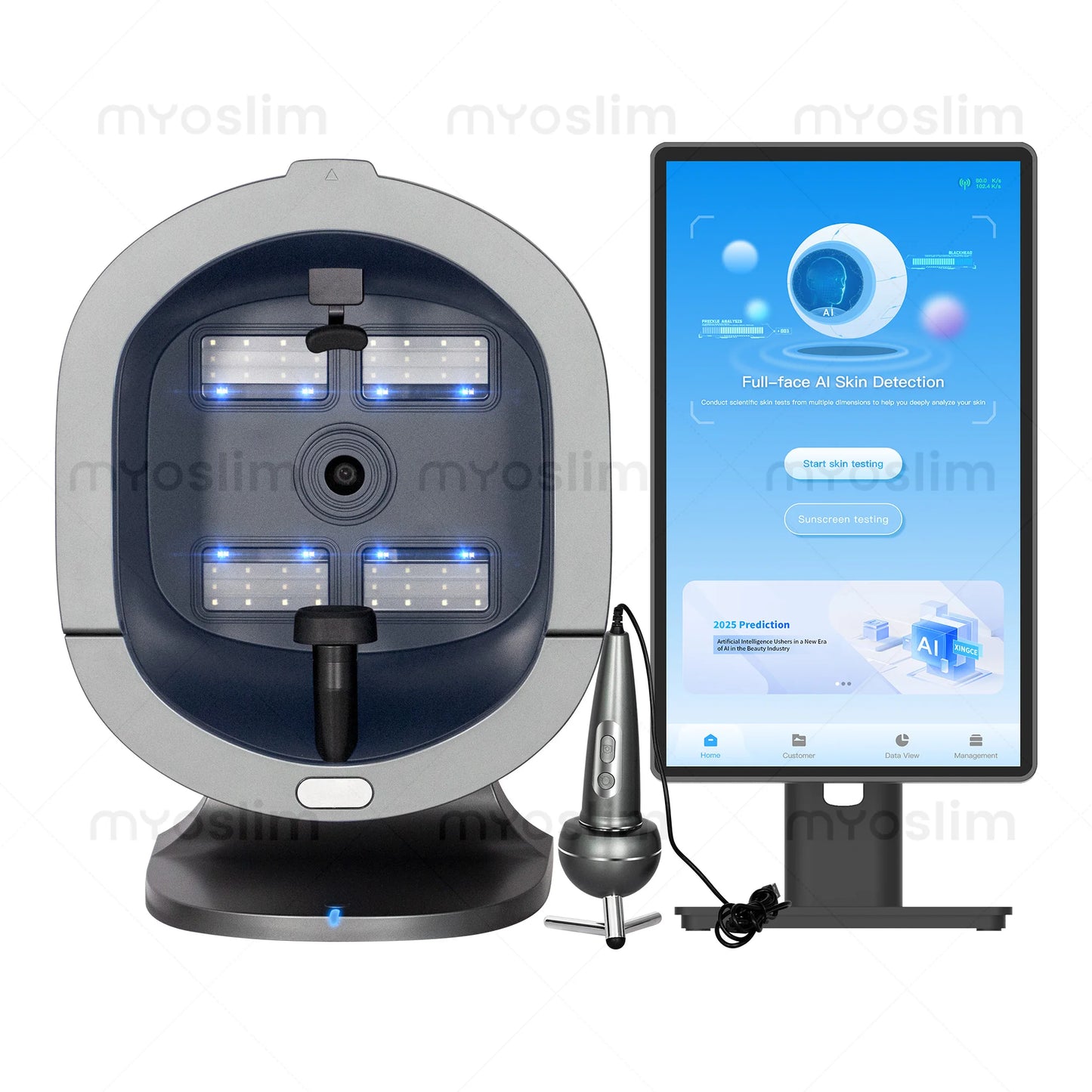 NEWEST Skin Analyzer AI Intelligent Image Instrument Detector Magic Mirror 3D Digital Facial Analysis Machine Product Desc